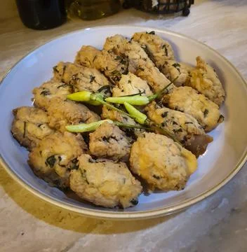 Fried meatballs Stock Photos