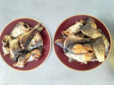 Fried Milkfish Stock Photos