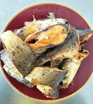 Fried Milkfish Stock Photos