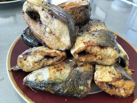 Fried Milkfish Stock Photos