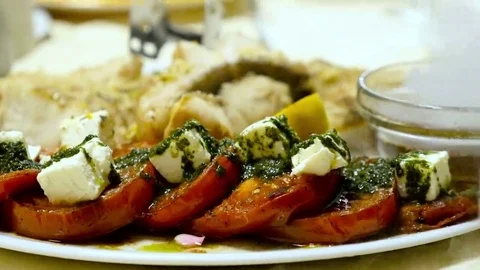 Fried noodles cod fish Stock Footage 69222208