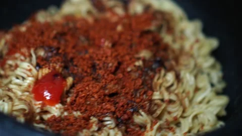 Fried noodles Stock Footage 279888854