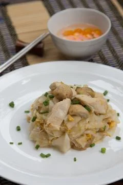 Fried noodles. Stock Photos
