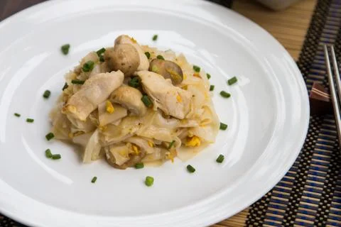 Fried noodles. Stock Photos