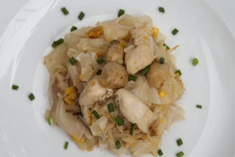 Fried noodles. Stock Photos