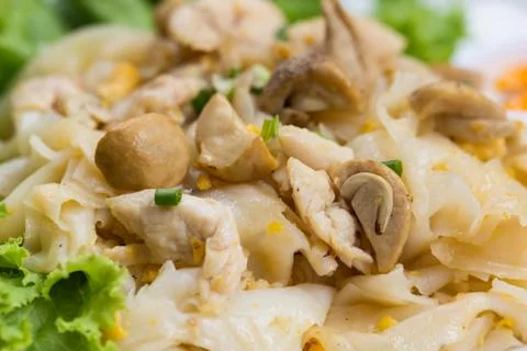 Fried noodles. Stock Photos