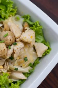 Fried noodles. Stock Photos