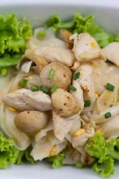 Fried noodles. Stock Photos