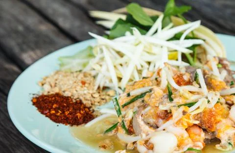 Fried noodles Stock Photos