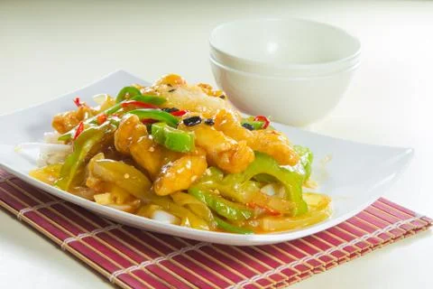 Fried noodles Foto stock