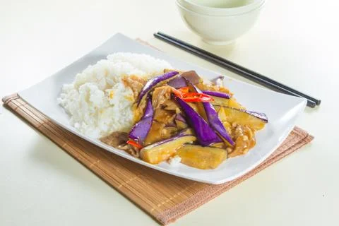 Fried noodles Stock Photos