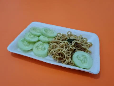Fried noodles Stock Photos