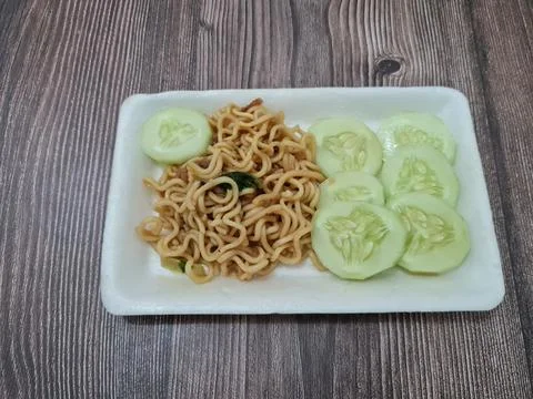 Fried noodles Foto stock