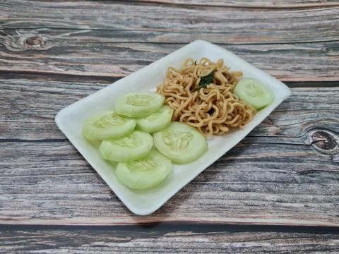 Fried noodles Stock Photos