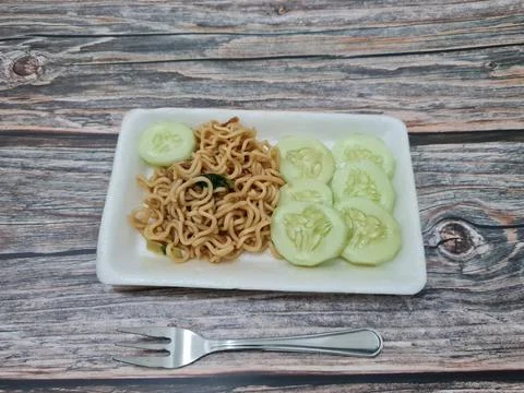Fried noodles Stock Photos
