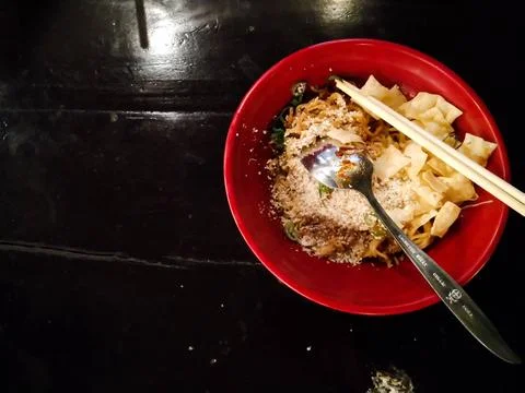 Fried noodles Foto stock