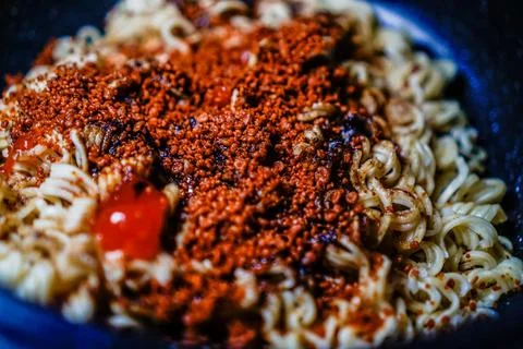 Fried noodles Stock Photos