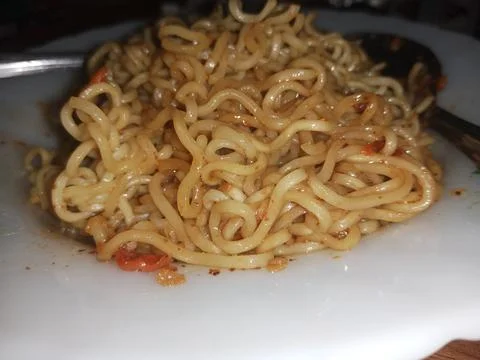 Fried noodles Stock Photos