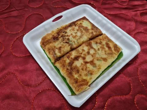Fried omelette Stock Photos