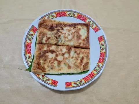 Fried omelette Stock Photos