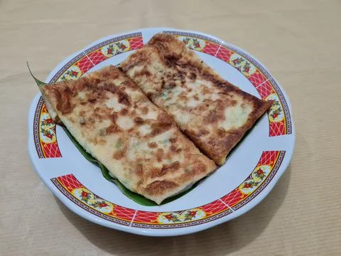 Fried omelette Stock Photos