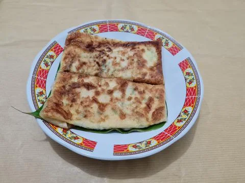 Fried omelette Stock Photos