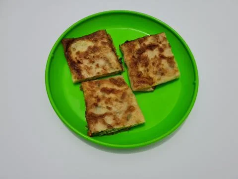 Fried omelette Stock Photos