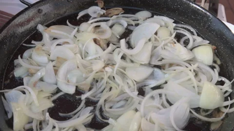 Fried onion Stock Footage 103524771