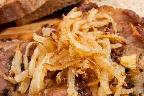 Fried onion Stock Photos