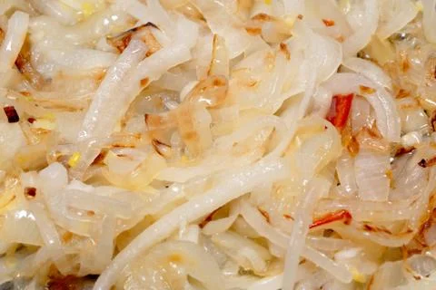 Fried onions Stock Photos