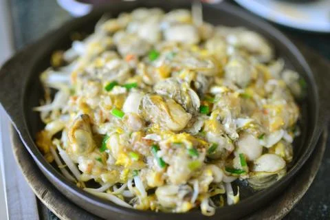 Fried oyster Stock Photos