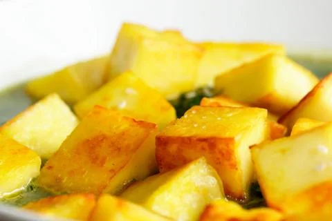 Fried paneer Foto stock