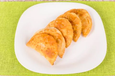 Fried pasties Stock Photos