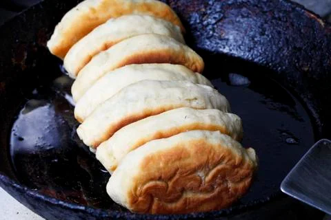 Fried pastry stuffed with Foto stock