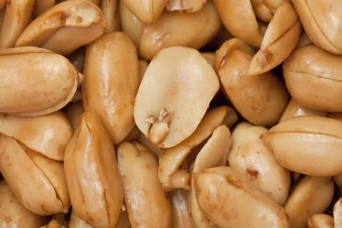 Fried peanuts background Stock Photos