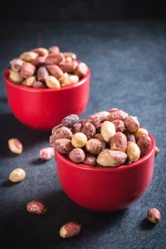 Fried penuts Foto stock