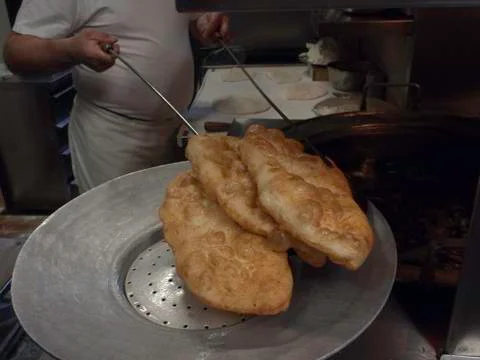 Fried pizza Stock Photos