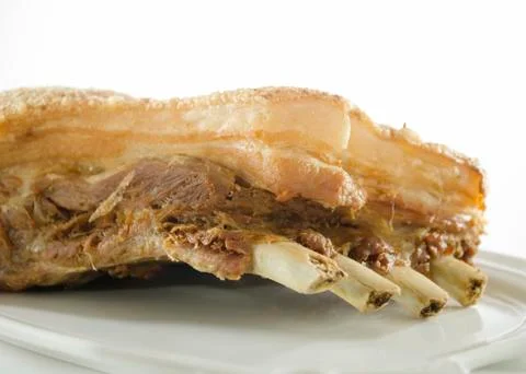Fried pork belly Stock Photos