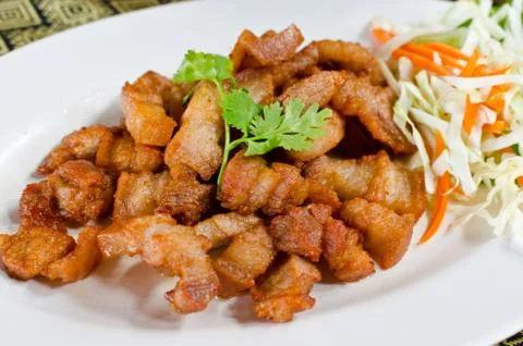 Fried Pork Belly Stock Photos