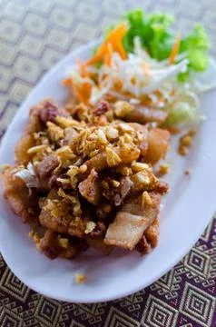 Fried Pork Belly Stock Photos