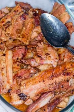Fried Pork Close Up Stock Photos