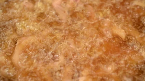 Fried pork cooking Stock Footage 50848726