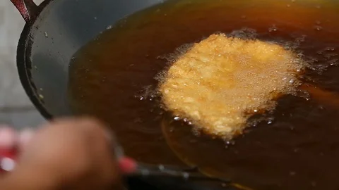 Fried Pork Cutlet Stock Footage 128644631