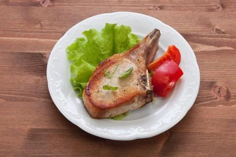 Fried pork cutlet Stock Photos