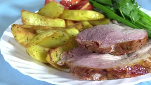 Fried pork Stock Footage 143593977