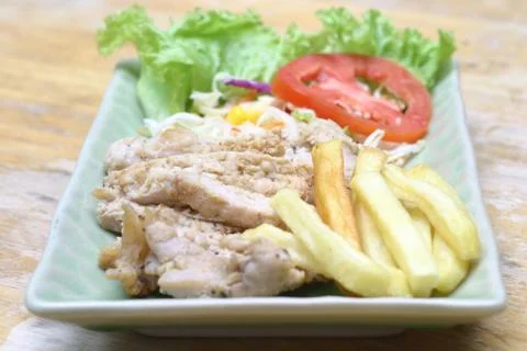 Fried pork Stock Photos