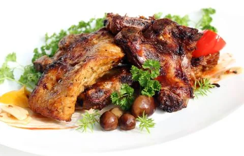 Fried pork Stock Photos