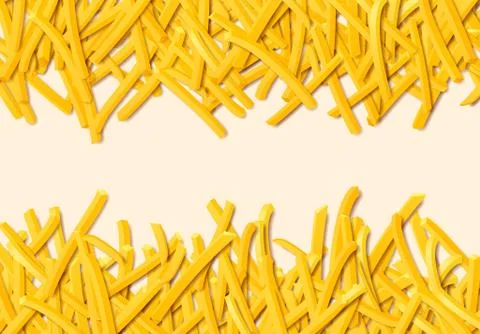 Fried potato, chips, crisps or french fries laying in heap illustration for t Illustrazione stock
