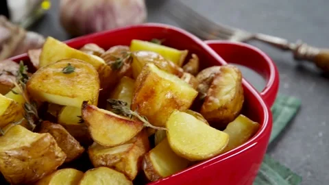 Fried potato Stock Footage 201083675