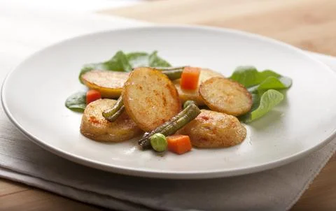 Fried potato Stock Photos